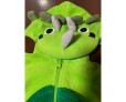 Overal dinosaurus zelený