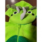 Overal dinosaurus zelený
