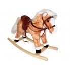 Houpací koník s efekty hnědý
