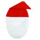 Čepice vánoční s vousy