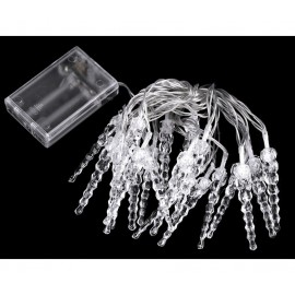 LED světelný řetěz rampouchy na baterie