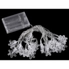 LED světelný řetěz vločky na baterie