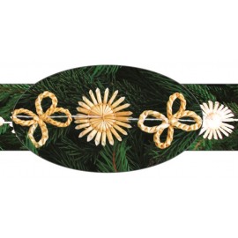 Vánoční řetěz slaměný 2m, TYP - f, č.6