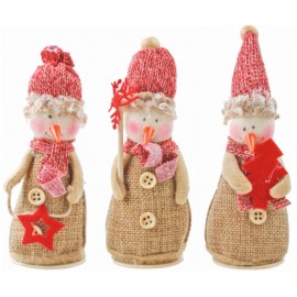 Sněhulák z juty 10 cm