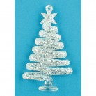 Stromek skleněný na zavěšení 8 cm 