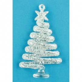 Stromek skleněný na zavěšení 8 cm 