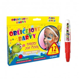 Barvy na obličej MFP červená