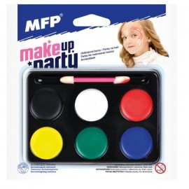 Barvy na obličej se štetečkem - 6 barev MFP