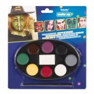 Halloweenská sada barev na obličej - 8 barev