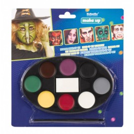 Halloweenská sada barev na obličej - 8 barev