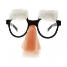 Brýle s nosem bílé