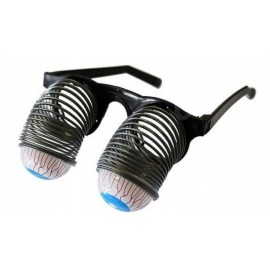 Žertovné brýle oči na pružině