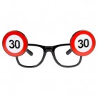 Párty brýle narozeniny dopravní značka - 30 let