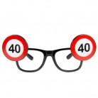 Párty brýle narozeniny dopravní značka - 40 let