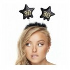 Párty čelenka 30. narozeniny černá