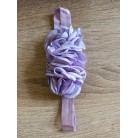 Čelenka pro miminka větší s květy fialová