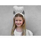 Karnevalová čelenka anděl se svatozáří a křidýlky