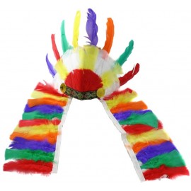 Čelenka indiánská barevná