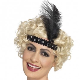 Čelenka charleston - černá