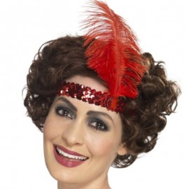 Čelenka charleston - červená