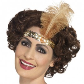 Čelenka charleston - zlatá