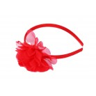 Čelenka květina červená