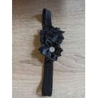 Čelenka pro miminka květy černá