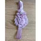 Čelenka pro miminka květy fialová