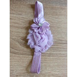 Čelenka pro miminka květy fialová