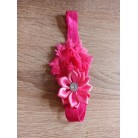 Čelenka pro miminka květy růžová