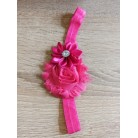 Čelenka pro miminka květy růžová