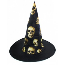 Klobouk čarodějnický s lebkami