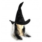 Klobouk čarodějnický s vlasy