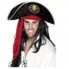 Klobouk Pirát černý samet