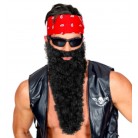 Černé dlouhé vousy