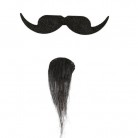 Černý knír a bradka mušketýr, samolepící