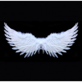 Andělská křídla bílá se třpytkami