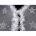 Andělská křídla s peřím a glitrovými hvězdami