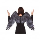 Křídla černá z tkaniny