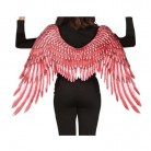 Křídla červená z tkaniny