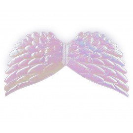Andělská křídla 22x44 cm bílé duhové