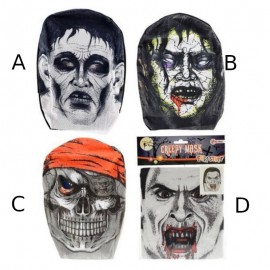 Maska Halloweenská textilní 4 druhy