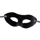 Karnevalová maska - škraboška semišová černá