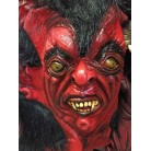 Maska čert č.7 s vlasy černočervený
