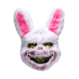 Hororová králičí maska s plyšem