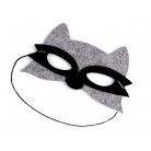 Dětská karneval. maska - škraboška šedý mýval