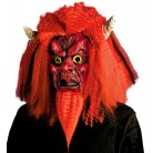 Maska čert č.5 s vlasy a bradkou