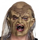 Maska hrobníka, latexová s vlasy a hadrem