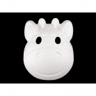 Karnevalová maska k domalování žirafa