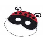 Dětská karneval. maska - škraboška červená beruška